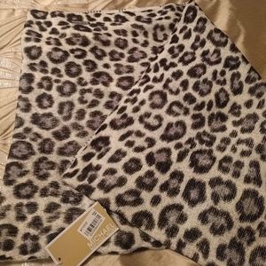 Michael Kors Leopard Tube Scarf